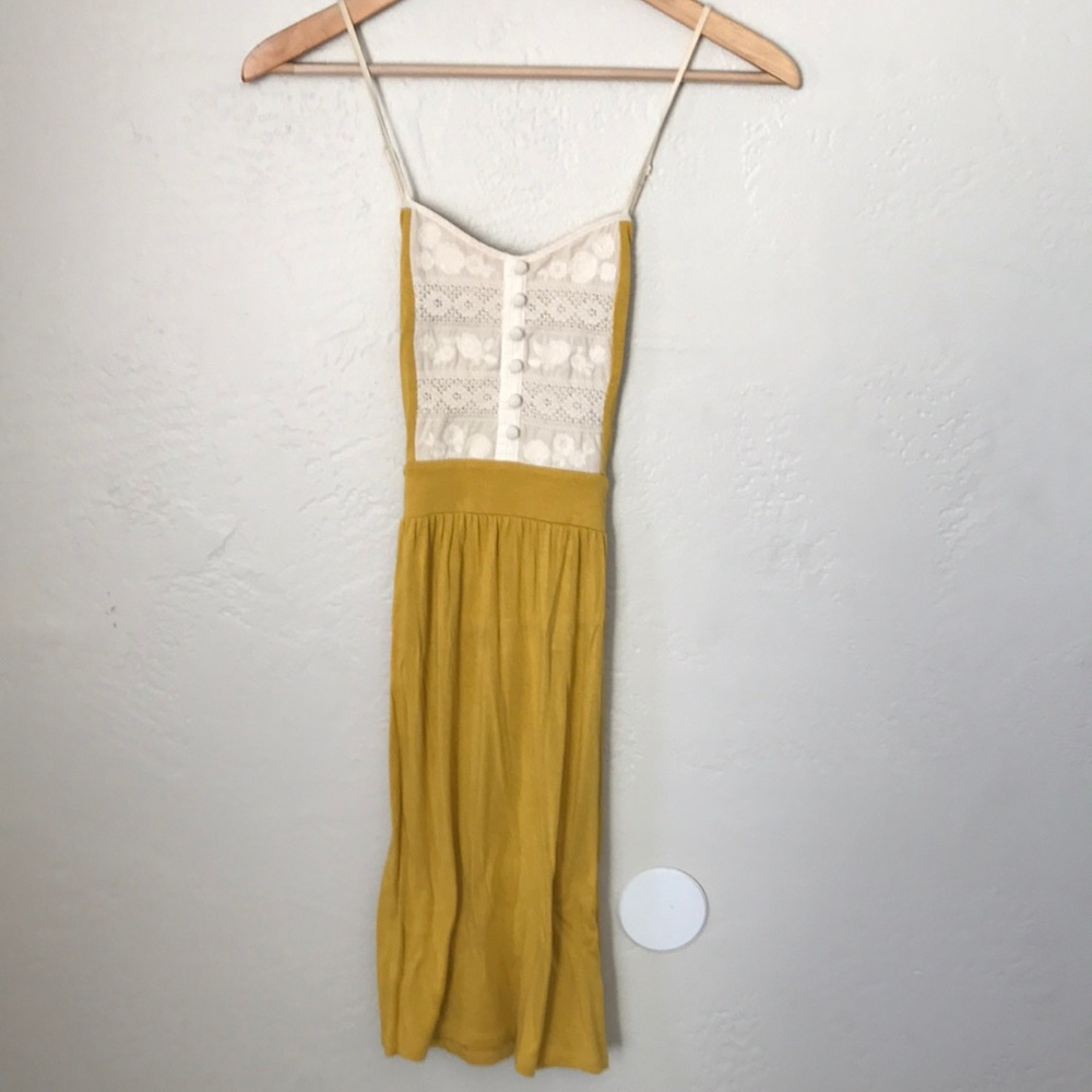 Kimchi Blue Yellow Lace Dress